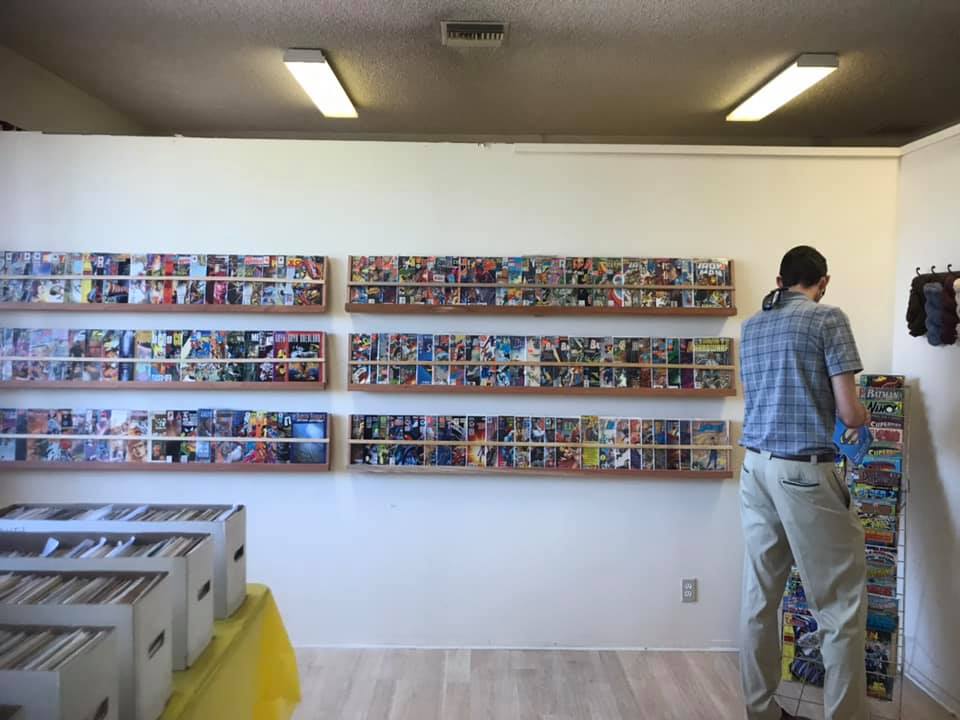 Display Cases Exhibit Donated Comic Book Collection