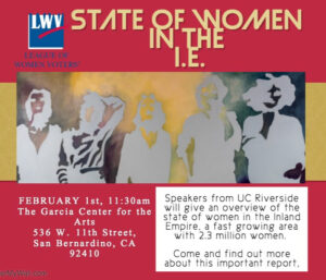League of Women Voters Hosts UC Riverside Speakers